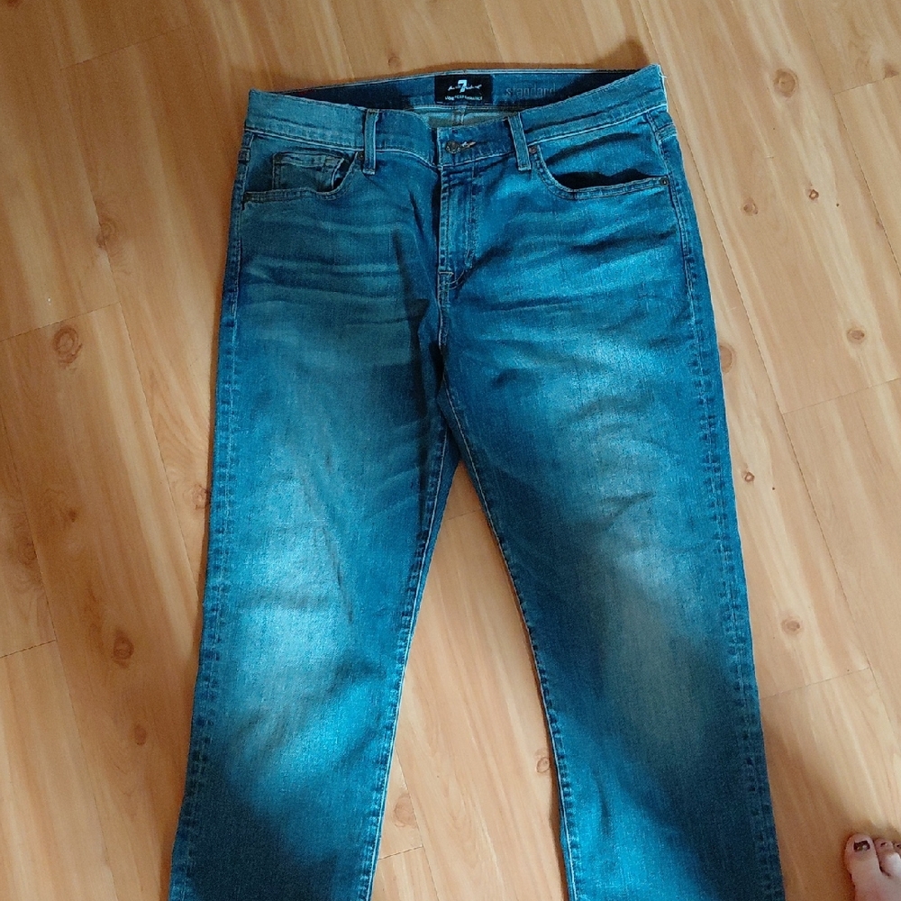 7 For All Mankind Men's Classic Blue Jeans ,Size 34 B29